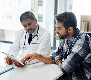 doctor consulting with patient