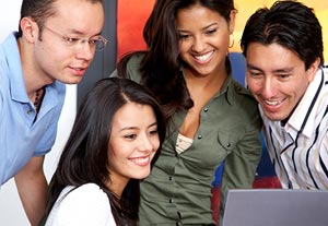 Group at Laptop