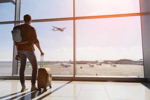 Man in airport