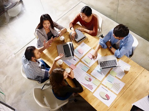 People at conference table