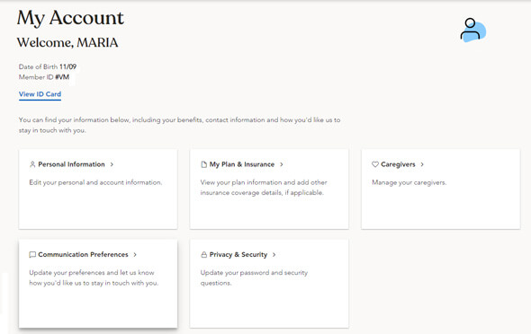 Manage your account