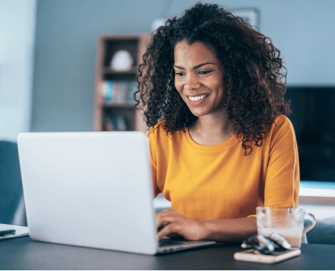 Woman at computer