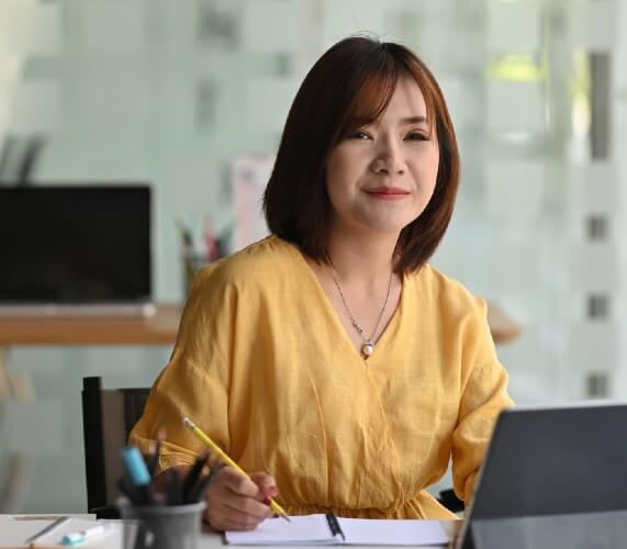 Woman at desk